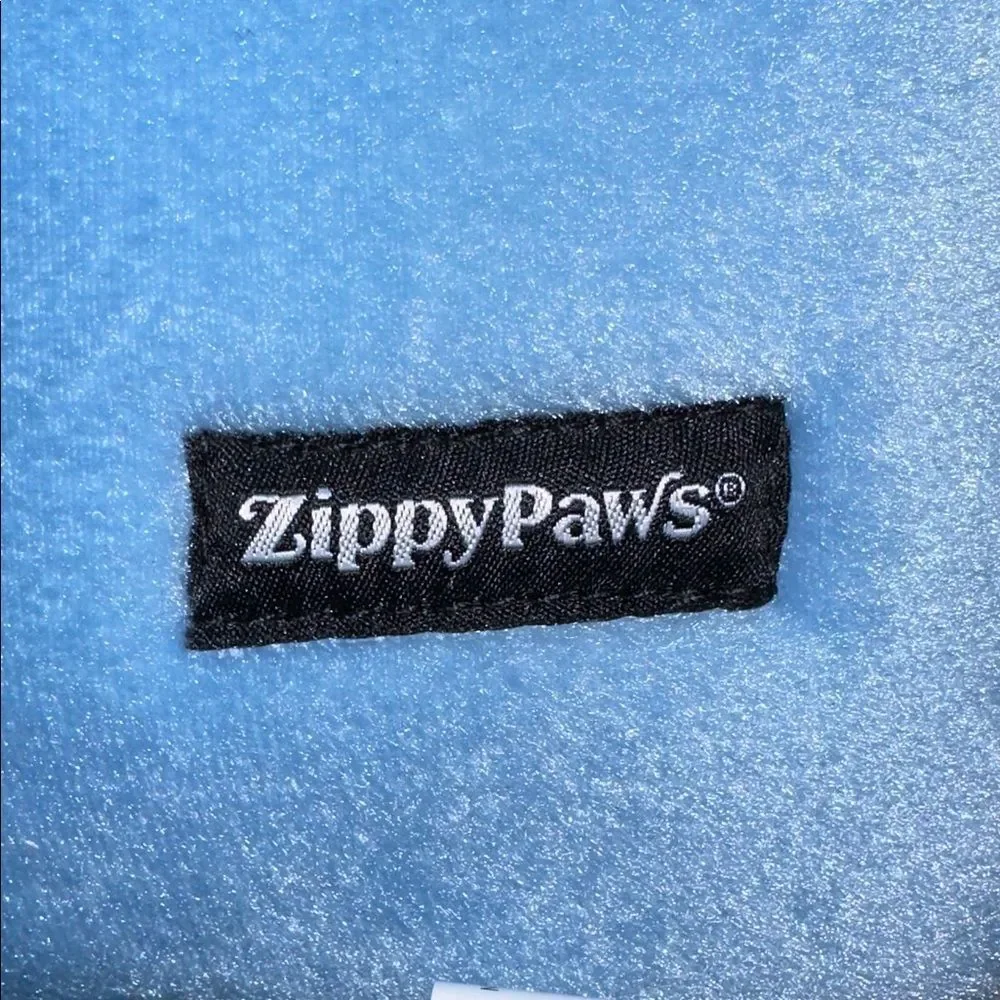 Zippy Paw Milk and Cookies Blue White Brown Interactive Puzzle Plush Dog Toy